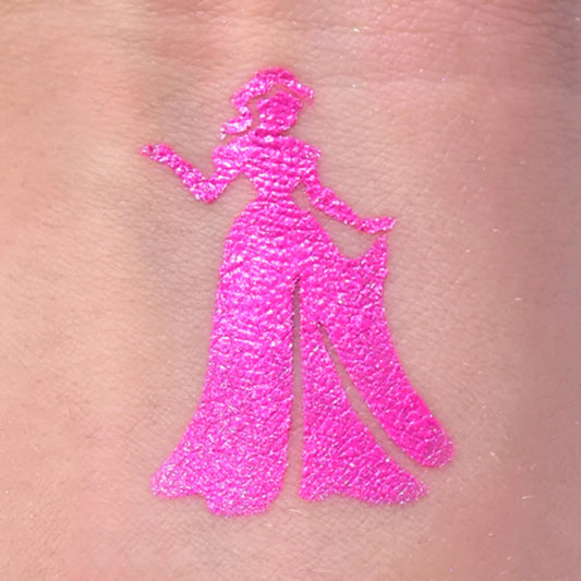 Glittertatuointi -sapluunat Princess, 10 kpl lajitelma, Grimas