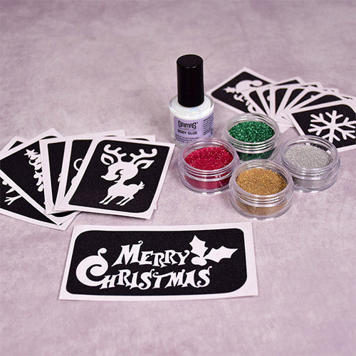 Grimas Cosmetic Glitter (Bio) Glittertatuointisetti Joulu