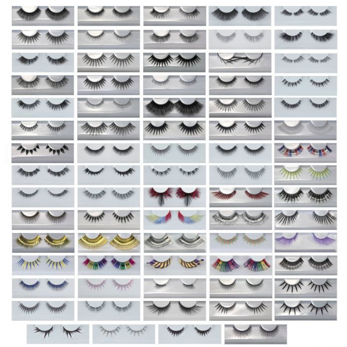 Grimas Eyelash irtoripset,  erilaisia